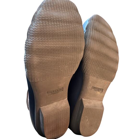 Sperry Women’s Brown Leather & Navy Waterproof Duck Boots Size 8 M - Picture 8 of 8